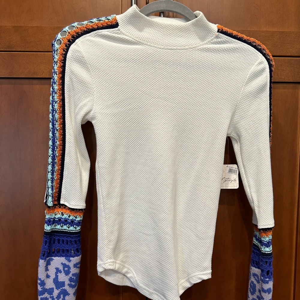 NWT Free People Knit Sleeve Women's Top